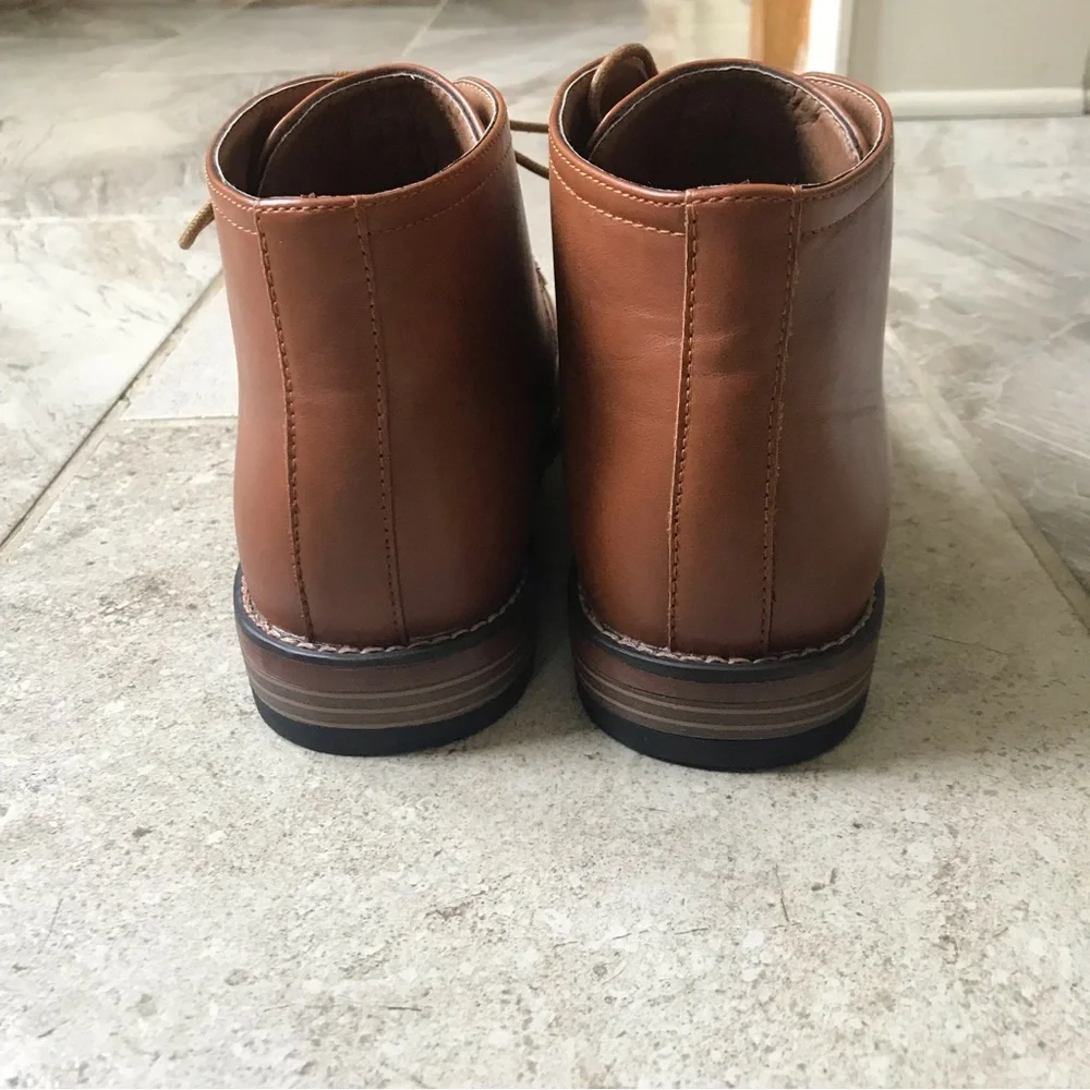Tahari brown boys boots, size 7.